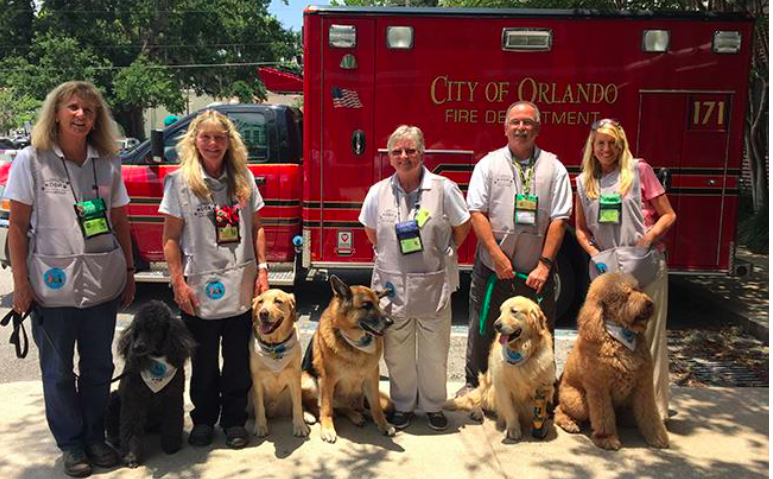 Therapy Dog Gives Comfort After Orlando Shooting
